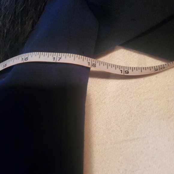 Vintage by gare' Navy Blue Lined Fur lined Wrap Sz. S Coat Jacket - Picture 10 of 12